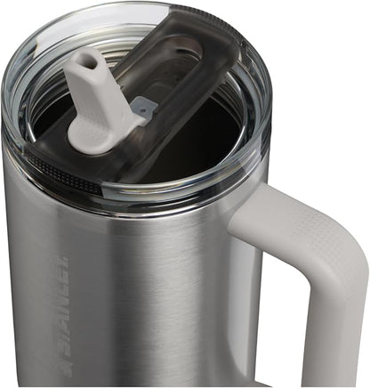 STANLEY Quencher ProTour Flipstraw Tumbler, 40 oz, Stainless Steel Ash | - Image 2