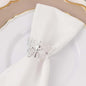 Efavormart 4 Pack | Metallic Silver Laser Cut Butterfly Napkin Rings, by efavormart