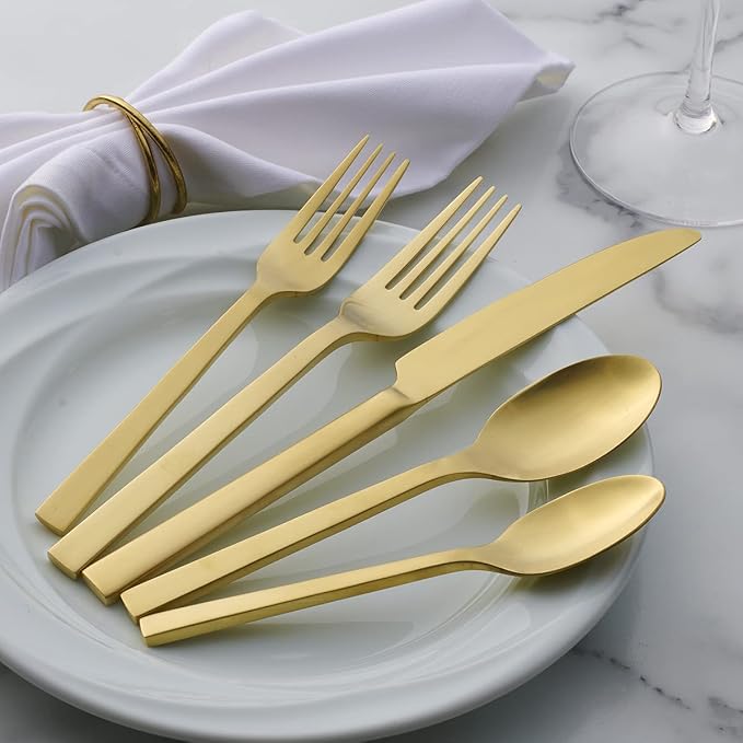 Oneida Chef's Table Champagne 20-Piece Silverware Set - Image 5