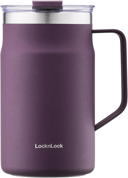 LocknLock Metro Mug, Premium 18/8 Stainless Steel Metal, Double Wall Insulated by LocknLock