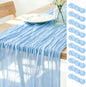 Baby Blue Cheesecloth Table Runner 120 Inches 10 Pack Gauze Table Runner | by LINXTAR