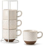 Large Ceramic Coffee Mug Set of 4 by JHJIEMEIHOME