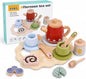 Wooden Red Tea Set Toys by Unknown