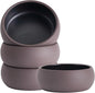 Uaral Small Bowls 8 Ounces Dipping Bowl Color Clay Flat Base Bowl Set, Two-Tone by Uaral