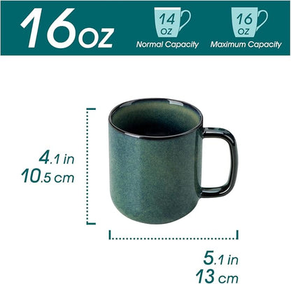 vancasso STARRY Coffee Mugs Set, 16 oz Ceramic Coffee Cups - Image 2
