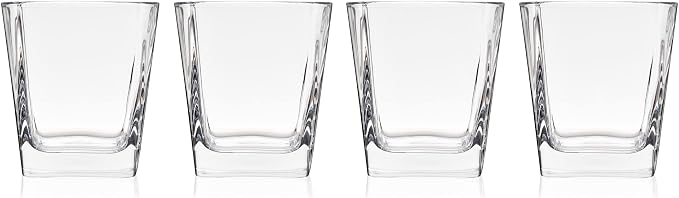 TRUE Square Rocks Glass, Old Fashioned Whiskey Glasses, Superb Drinking Cups - Image 9