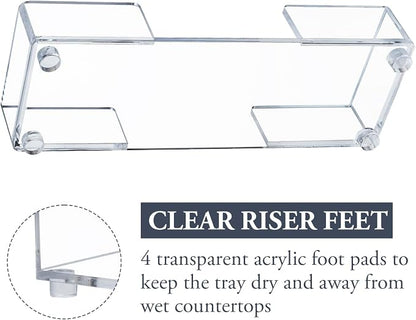 MyGift Clear Acrylic Z-Fold Paper Towel Holder Dispenser Tray, Countertop | - Image 4