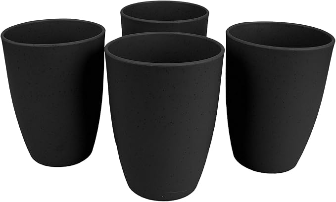 Wheat Straw Cups set of 4, Unbreakable Drinking Cup Reusable Cups | Dishwasher by Soptalles