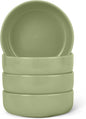 Amazon Basics Glazed Stoneware Bowls, 4-Piece Set, Microwave and Dishwasher-Safe by AmazonBasics