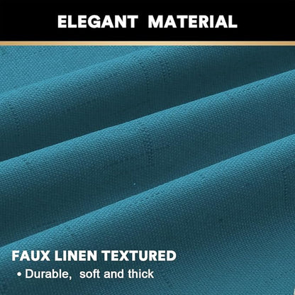 PrinceDeco 100% Blackout Curtains 108 Inches Long 2 Panels Set Thermal Insulated Curtains 108" Long, Noise Reducing Window Treatment Drapes for Bedroom,Anti-Rust Grommet Top Curtains,Blue Sapphire