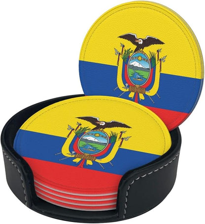 Ecuadorian Flag Coasters for Drinks - Image 2