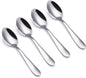 VANRA 4-Piece Children Spoons Stainless Steel Kids Dinner Spoons Child Silver by VANRA