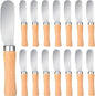 Patelai 15 Pieces Mini Butter Spreader Knife Bulk 4. 5 Inch Wide Blade by Patelai