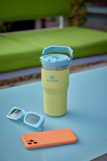 STANLEY IceFlow 2.0 Flip Straw Tumbler, 20 oz, Azure | Easy Carry Handle | - Image 6