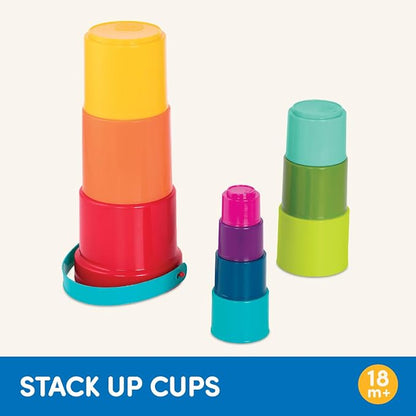Battat Stacking Cups, Stack Up Cups Nesting Toy Set, 10 Pieces, Toddler | 9 - Image 6