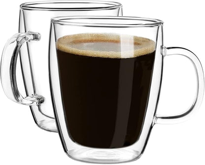 YUNCANG Double Wall Insulated Coffee Mugs, 16 Ounces by YUNCANG