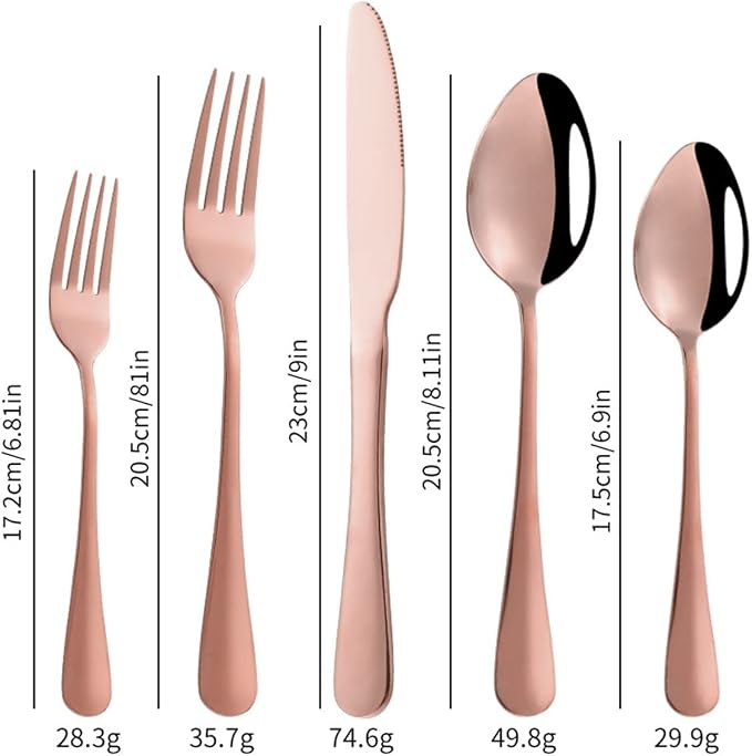 Stainless Steel Customized Flatware Set, Engraving Name Knife Forks Spoon - Image 2