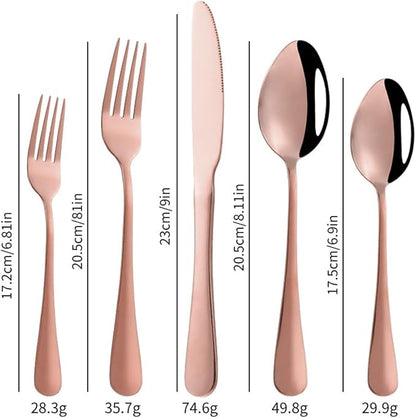 Stainless Steel Customized Flatware Set, Engraving Name Knife Forks Spoon - Image 2