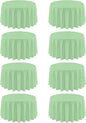 8 Pack Round Tablecloth 90 Inch Sage Green Tablecloth for Round Tables, Washable Polyester Table Cloth Stain and Wrinkle Resistant Decorative Table Cover for Wedding Party Dining Banquet