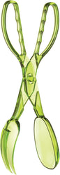 HIC Kitchen Salad Tong, Hinged Design, Detachable Fork and Spoon Green by HIC