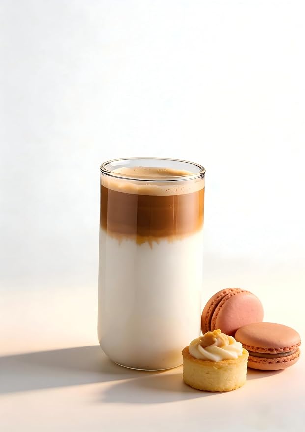 12 pieces round glass coffee cups 17.3 oz modern highball glasses cute cocktail - Image 3
