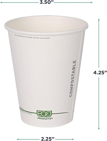 ECO PRODUCTS GreenStripe Disposable Paper Hot Cups, 12 oz - Image 3