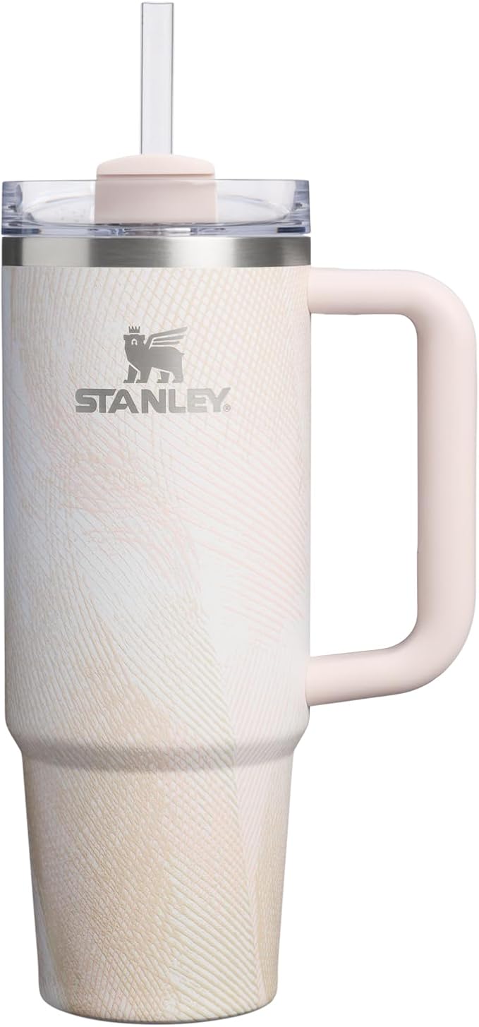 STANLEY Quencher H2.0 Flow State Tumbler, 30 oz, Sahara Plume | Handle and by Unknown