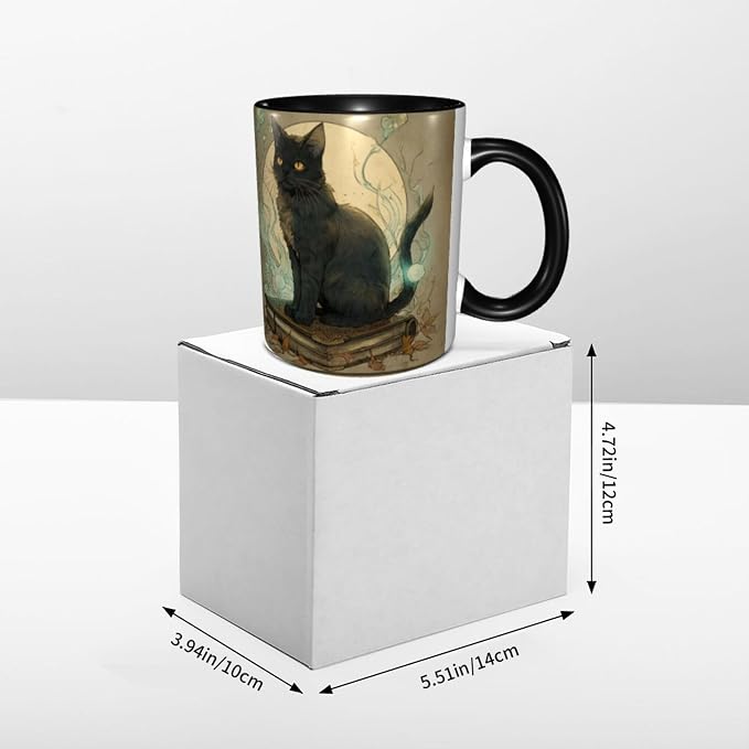 FyLybois Cat Coffee Mug 11 Ounce Mugs Ceramic Tea Cup Drinking Water Cups | - Image 6