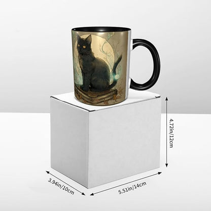 FyLybois Cat Coffee Mug 11 Ounce Mugs Ceramic Tea Cup Drinking Water Cups | - Image 6