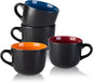AmorArc 24 oz Soup Mugs with Handles, Jumbo Ceramic Bowls Mugs Set with handles by AmorArc