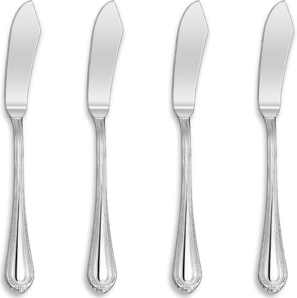 Premium Pearl Edge 4-Piece 6.9-Inch Butter Knife Set | 18/10 Stainless Steel - Image 6