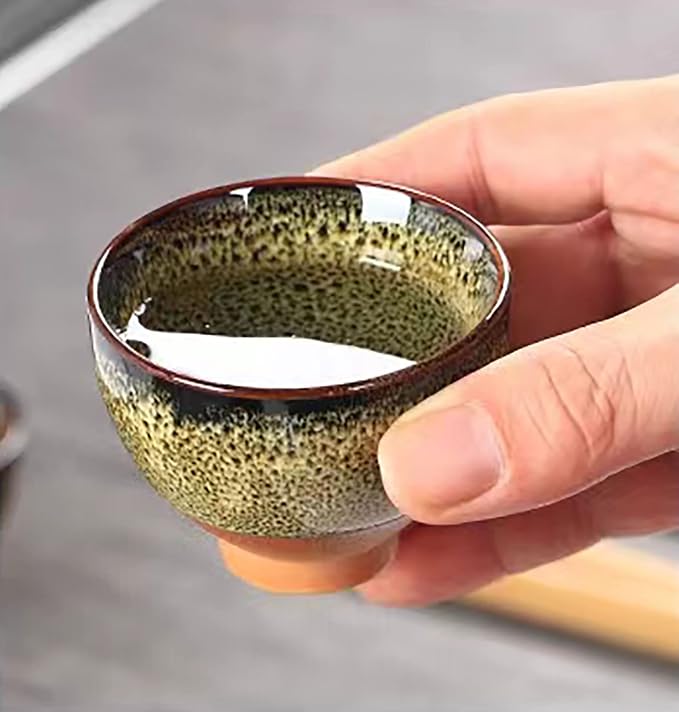 Chinese Ceramic Kung Fu Tea Set of 6, Japanese Tea Cup, Sake Cup, Ceramic Tea - Image 3