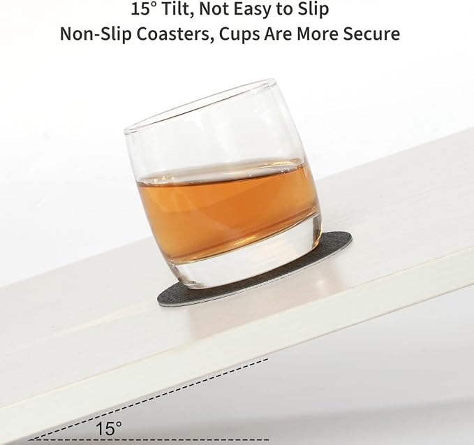 Faux Leather Drink Coasters - Image 3