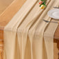 Champagne Chiffon Table Runner Summer Boho Wedding Birthday Party Decor | 10ft by Socomi
