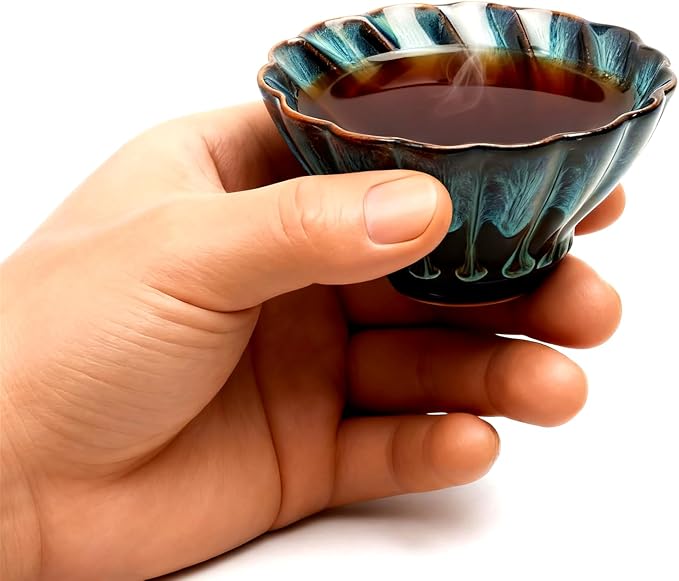 Jianzhan Tea Cup, 4 oz Chinese Small Ceramic Cup - Image 4