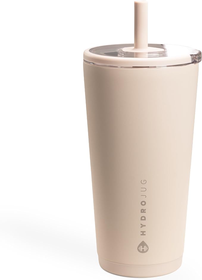 HydroJug Everyday Tumbler 20 oz, Ceramic-Lined Straw Cup by Hydrojug