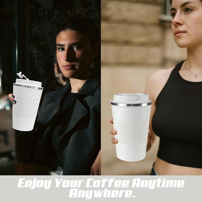 Vacuum Insulated Stainless Steel Travel Coffee Mug, Leak Proof Cup - Image 6