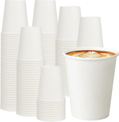 1000 Pack 8 oz Paper Cups, Disposable Coffee Cups, or Juice by VPACKDUO
