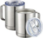 MEWAY 12oz Coffee Mug With Handle 2 Pack Bulk, Stainless Steel Insulated Travel by MEWAY