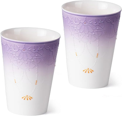 KAMMAK Ceramic Tea Cups Set of 2, 11.5 oz, Vintage Small Teacups, 720N | Hand by KAMMAK