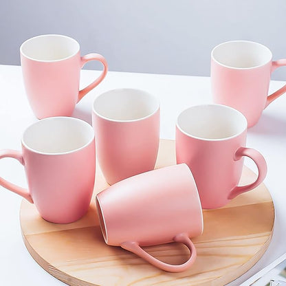 Coffee Mugs Set of 6, 12oz Ceramic Coffee Mugs by Unknown