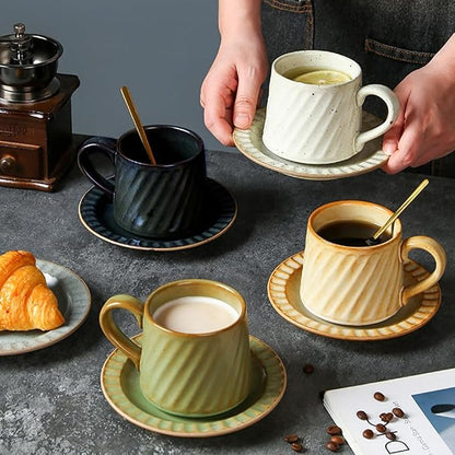 Vintage Ceramic Tea Cup and Saucer Set - Image 4