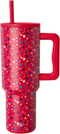 Simple Modern Tumbler with Handle and Straw | 40oz | Stars | Trek Tumbler by Unknown