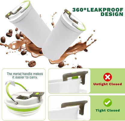 SPLMIFA Travel coffee mugs leak-proof, reusable coffee cup - Image 5