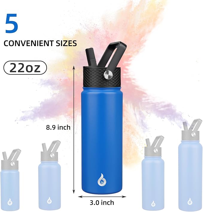 BJPKPK 22oz Insulated Water Bottle - Image 4