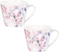KAMMAK Bone China Coffee Mugs, 16oz Floral Tea Cups by KAMMAK