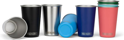 Real Deal Steel Stainless Steel 16 oz Pint Cups Stackable Single Wall Tumblers - Image 5