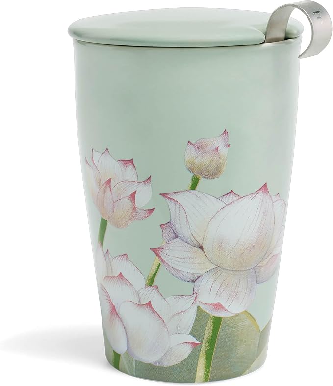 Tea Forte Double-Walled Ceramic Kati Cup, 12 oz | Insulated Ceramic by TeaForte
