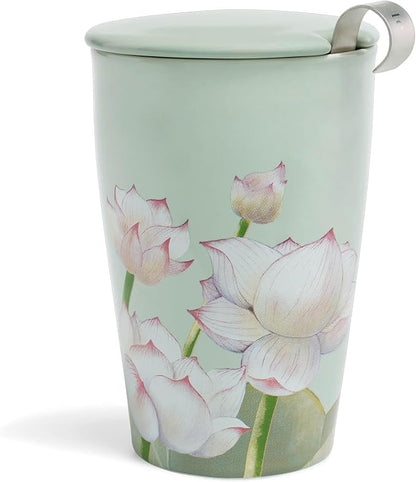 Tea Forte Double-Walled Ceramic Kati Cup, 12 oz | Insulated Ceramic by TeaForte