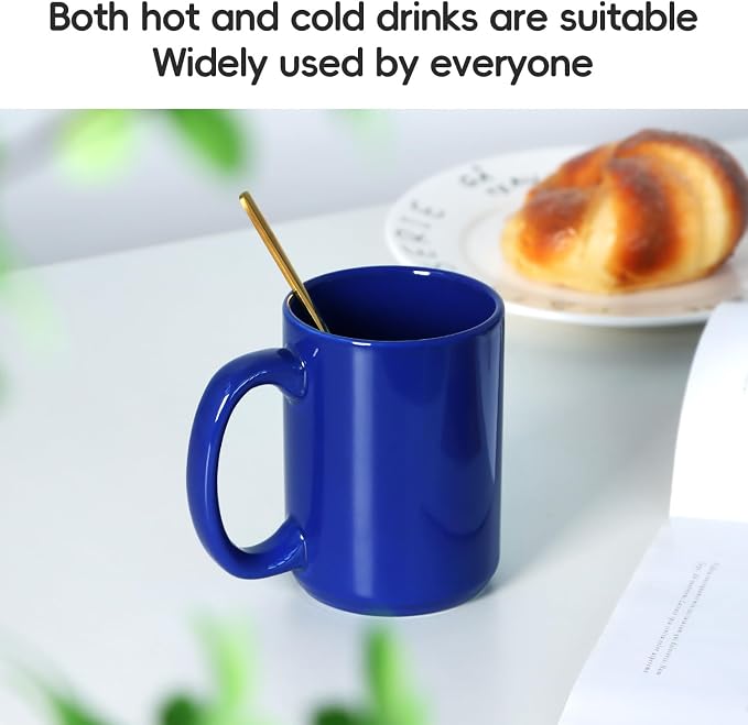 16 OZ Coffee Mug, Classic Blank Ceramic Cup - Image 3